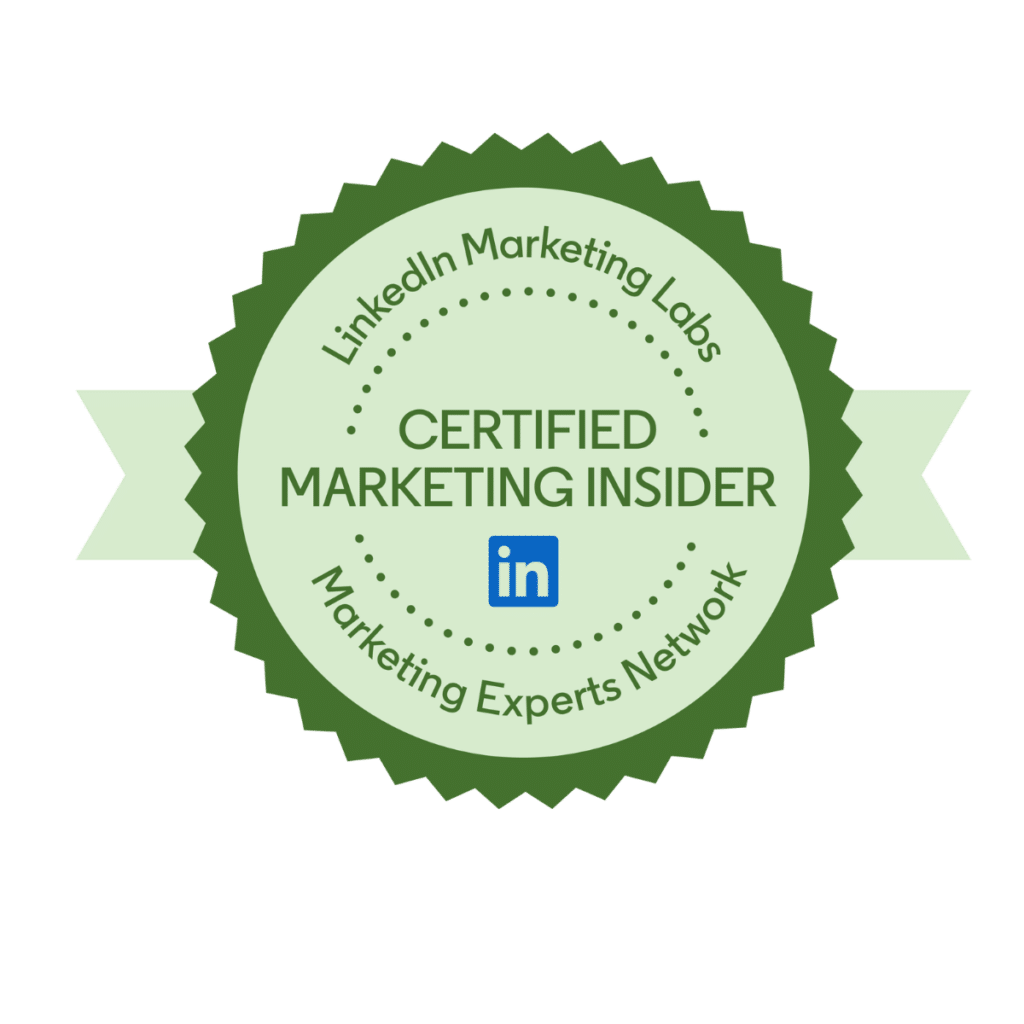 LinkedIn Certified Marketing Insider Badge